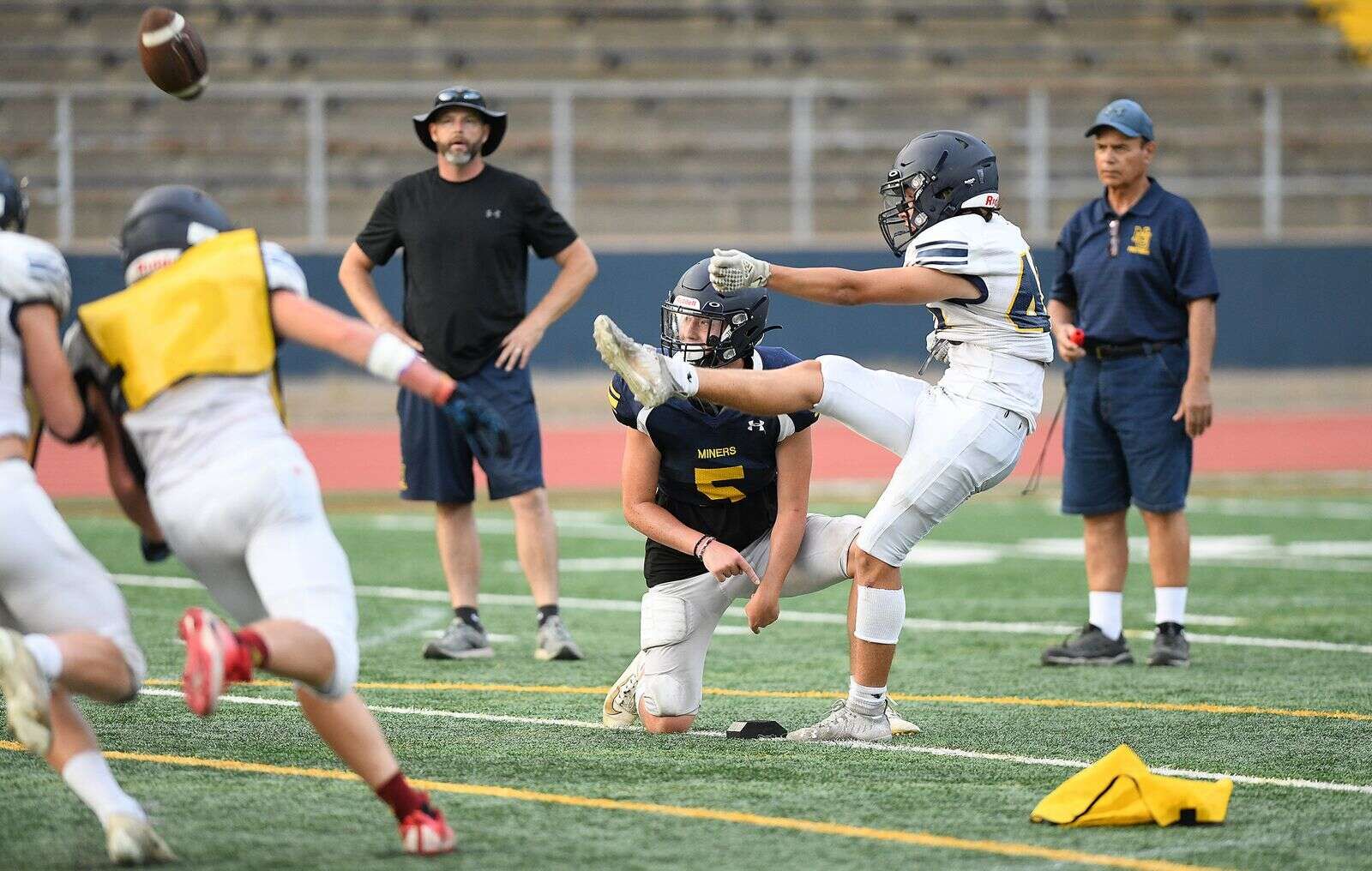 First football of the season: Nevada Union hosts Blue and Gold Scrimmage